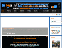Tablet Screenshot of festivalcinenoviolencia.org